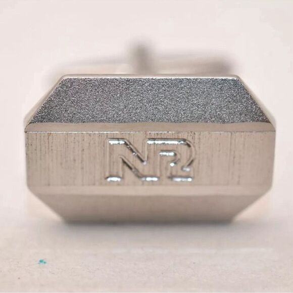 Nina Ricci Silver Hammer Cufflinks with Original Box Wedding Engraved Me… - Picture 4 of 10